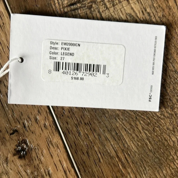 NWT Edwin Pixie 9” Mid Rise Skinny Jeans Color Legend Size 27 Anthropology - Picture 10 of 15